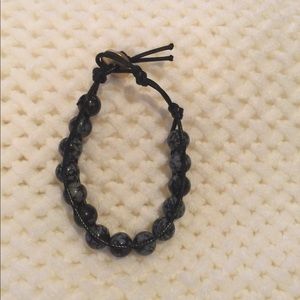 Black Beaded Bracelet